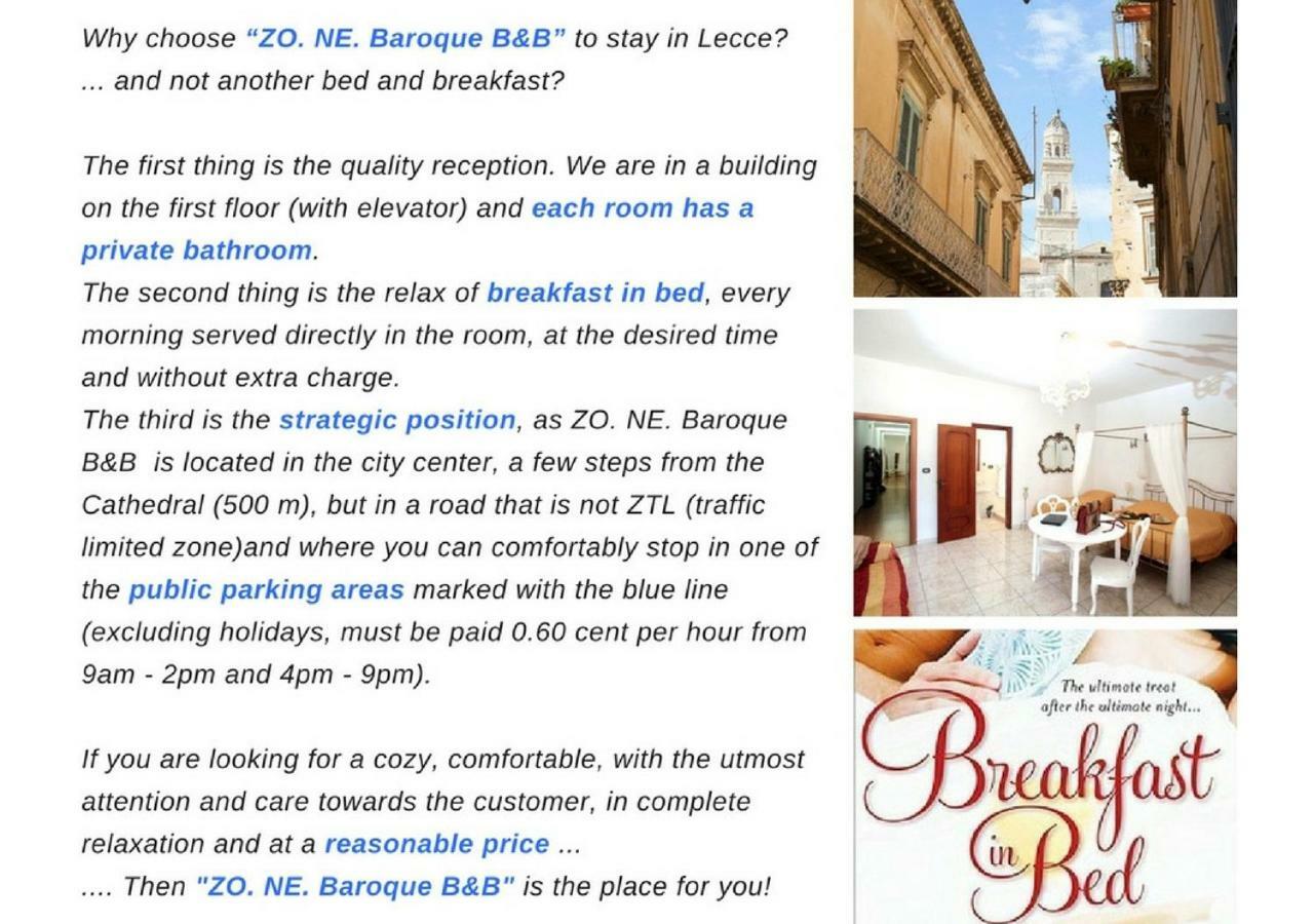 ليتشي Zo. Ne. Baroque B&B المظهر الخارجي الصورة